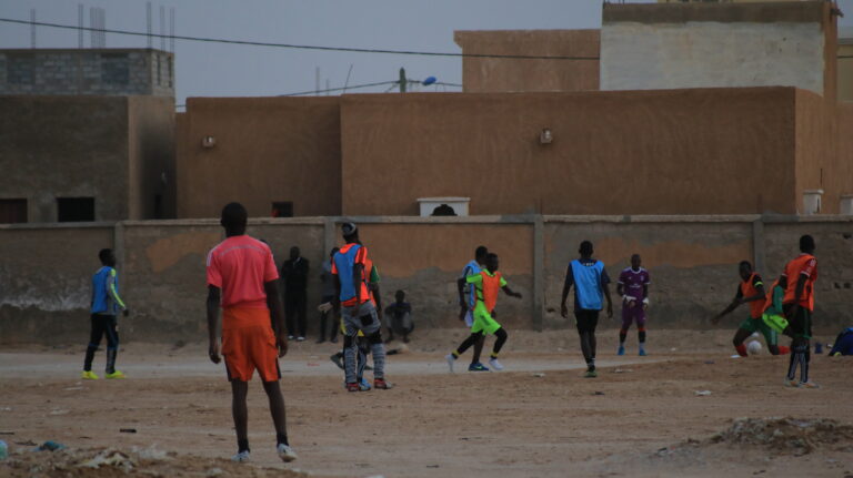 photographie de joueurs de foot en Mauritanie