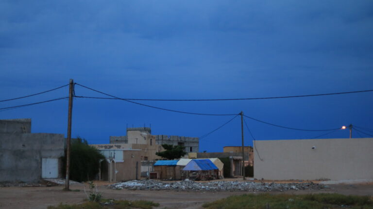photographie de paysage avec maisons en Mauritanie